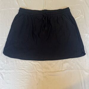 Athleta Black Athletic Skirt Skort Size 1X Drawstring Waist